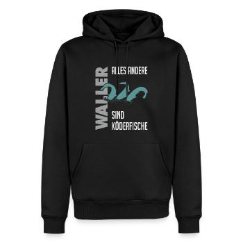 Wels fischen Kampf mit dem starken Wels - Männer Premium Bio Hoodie - Schwarz - Vorne - Nico (187cm)