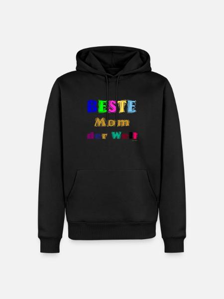 Beste Mutter der Welt - Männer Premium Bio Hoodie - Schwarz