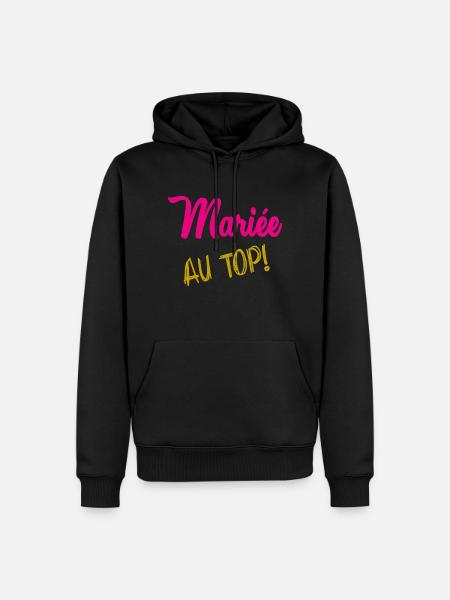 I CAN'T I'M MARRIED - Men’s Premium Organic Hoodie - black