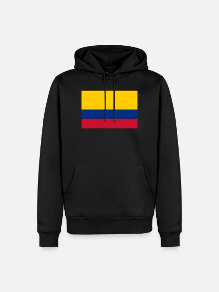 Kolumbien - Männer Premium Bio Hoodie - Schwarz