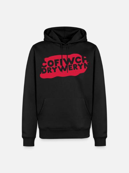 Cofiwch Dryweryn - Männer Premium Bio Hoodie - Schwarz