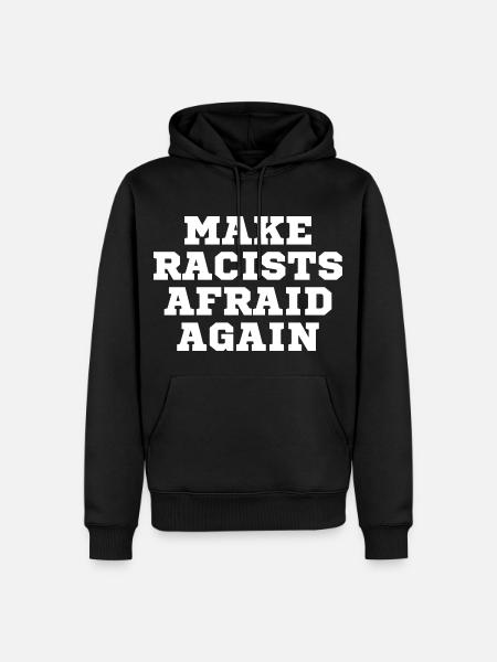 Racists scare again - Men’s Premium Organic Hoodie - black