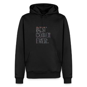Bester Programmierer Coden Coder - Männer Premium Bio Hoodie - Schwarz - Vorne - Nico (187cm)
