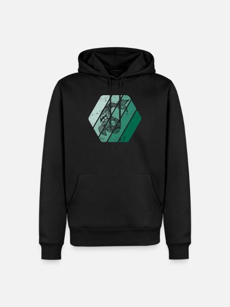 Koi - Männer Premium Bio Hoodie - Schwarz