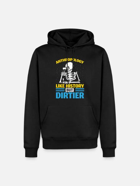 Anthropologie Wie Geschichte, aber schmutziger - Männer Premium Bio Hoodie - Schwarz