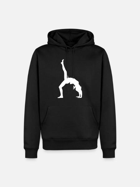 Gymnastik Tänzerin - Männer Premium Bio Hoodie - Schwarz