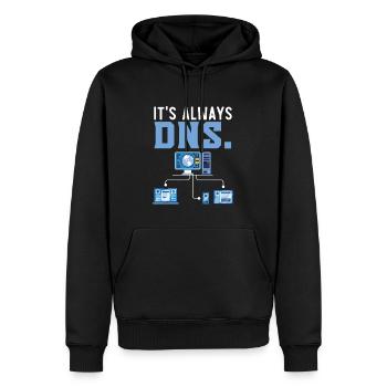 Aus Ein Haben Sie einen Neustart versucht? - Männer Premium Bio Hoodie - Schwarz - Vorne - Nico (187cm)