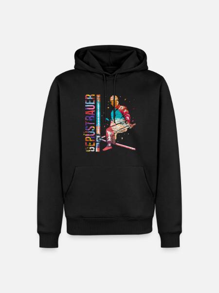 Kühner Gerüstbauer Höhenarbeit - Männer Premium Bio Hoodie - Schwarz