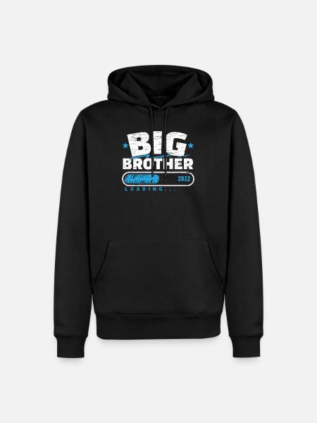 Großer Bruder 2022 Loading - Männer Premium Bio Hoodie - Schwarz
