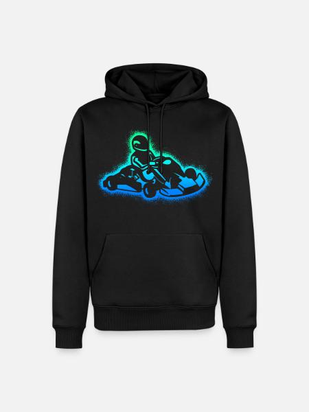 Kart Rennen Gokart Kartsport Kinder Jungen Go-Kart - Männer Premium Bio Hoodie - Schwarz