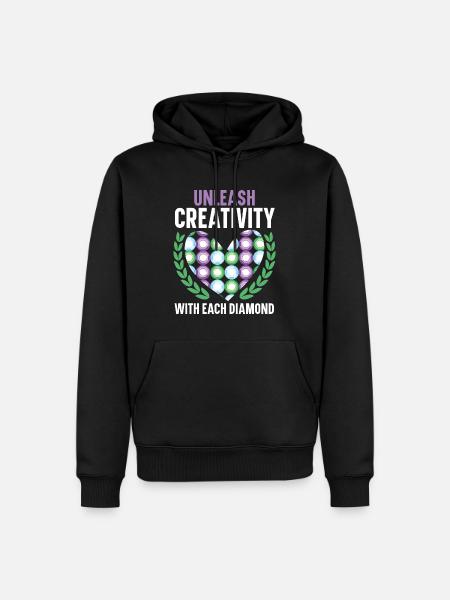 Diamantmalerei Handwerkszeug Diamantmaler - Männer Premium Bio Hoodie - Schwarz