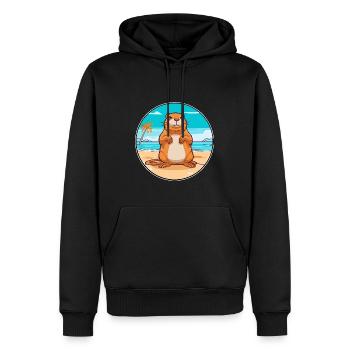 Gopher Aquarell Cartoon Kawaii Clipart Tier - Männer Premium Bio Hoodie - Schwarz - Vorne - Nico (187cm)