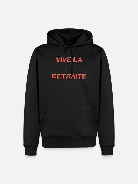 RUHESTAND. RUHESTAND. PENSIONIERT. RUHESTAND - Männer Premium Bio Hoodie - Schwarz