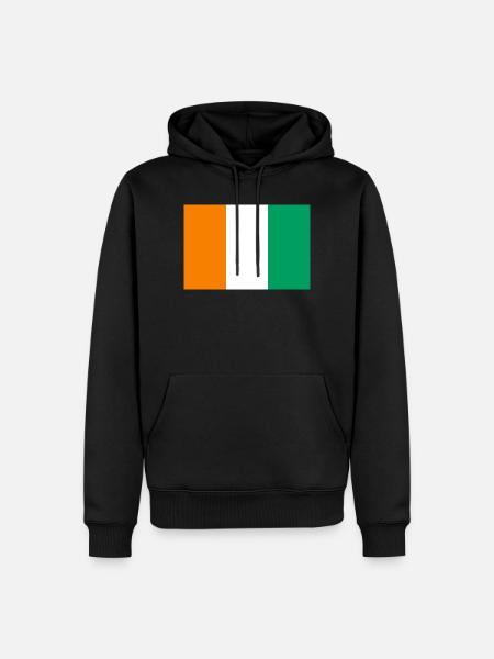Elfenbeinküste - Männer Premium Bio Hoodie - Schwarz