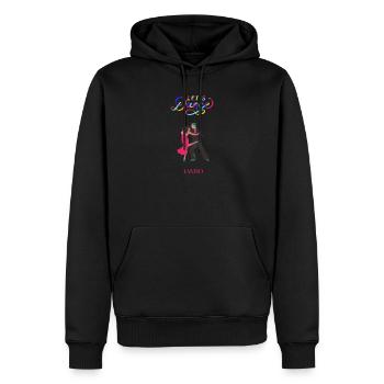 Lass uns Tango tanzen - Männer Premium Bio Hoodie - Schwarz - Vorne - Nico (187cm)