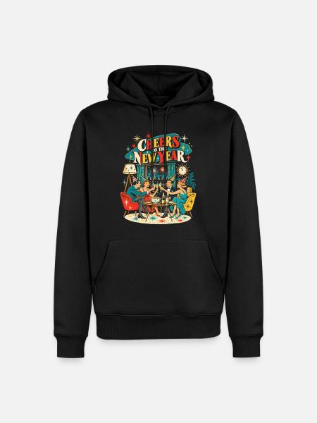 Cheers to the New Year - Männer Premium Bio Hoodie - Schwarz