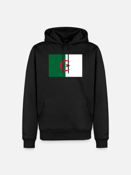 Algerien - Männer Premium Bio Hoodie - Schwarz