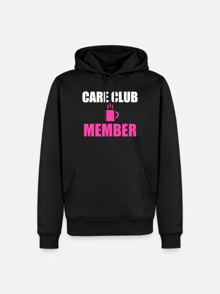 Care Club Club Mitglied Kaffee-Tee - Männer Premium Bio Hoodie - Schwarz