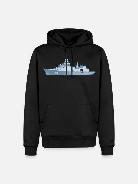 Iver Huitfeldt F361 – Technisches Schiffsprofil  - Männer Premium Bio Hoodie - Schwarz