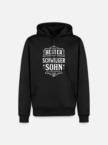 Bester Schwiegersohn Geschenk  - Männer Premium Bio Hoodie - Schwarz