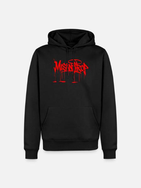 Style Misanthrop red - Männer Premium Bio Hoodie - Schwarz