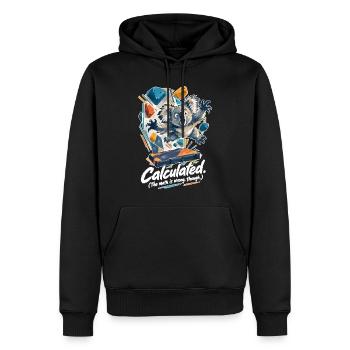 Koala Dyno: Calculated (The math is wrong though) - Männer Premium Bio Hoodie - Schwarz - Vorne - Nico (187cm)