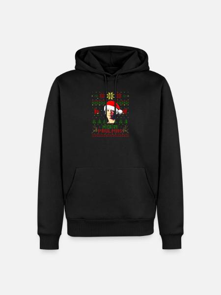 Alice Paul Merry Paulmas - Männer Premium Bio Hoodie - Schwarz