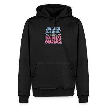 Jede Jeck is anders Ich bin besonders anders Köln - Männer Premium Bio Hoodie - Schwarz - Vorne - Nico (187cm)
