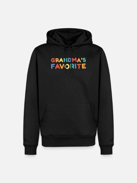Omas Lieblings - Männer Premium Bio Hoodie - Schwarz