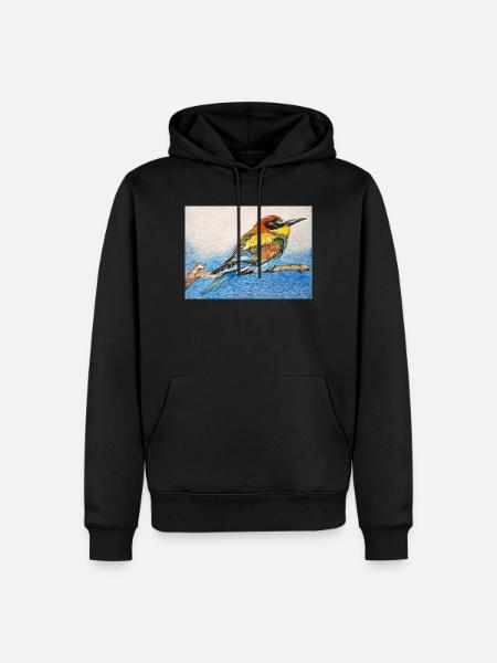 Vogel - Bienenfresser II. - Männer Premium Bio Hoodie - Schwarz