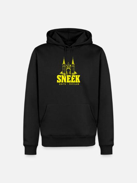 Sneek Snits Friesland Ijsselmeer - Männer Premium Bio Hoodie - Schwarz