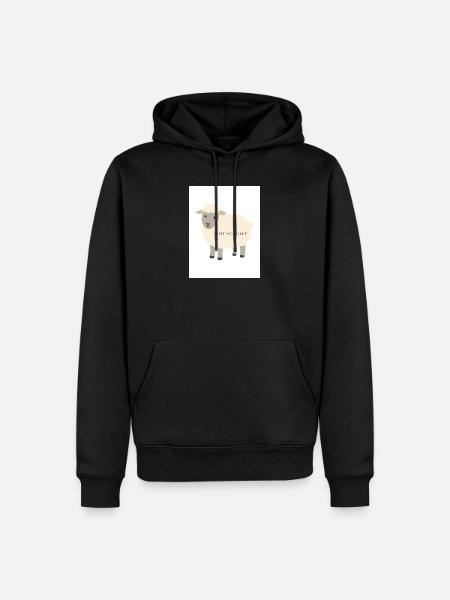 Schafe - Männer Premium Bio Hoodie - Schwarz