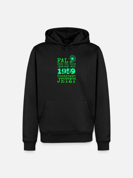 abgeschlossen 1959 - Männer Premium Bio Hoodie - Schwarz