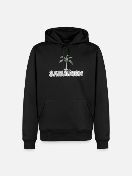 Urlaub Sardinien - Männer Premium Bio Hoodie - Schwarz