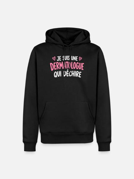 Dermatologe, der reißt - Männer Premium Bio Hoodie - Schwarz