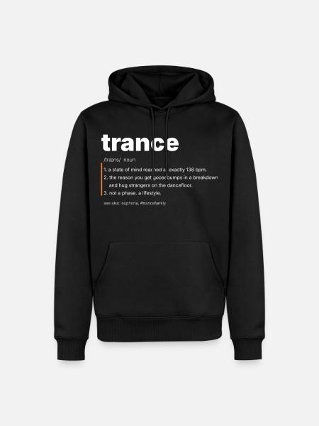 Trance Definition - Not A Phase - Männer Premium Bio Hoodie - Schwarz