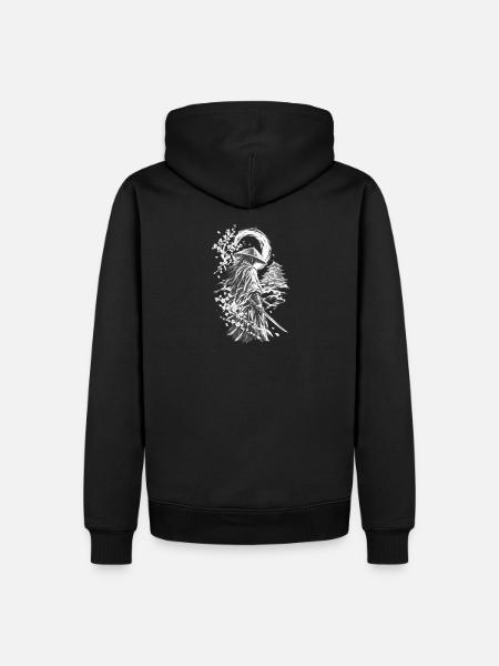 Schattenweg des Samurai - Männer Premium Bio Hoodie - Schwarz