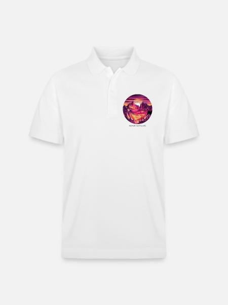 New Day, New Heights - Stanley/Stella Unisex Organic Polo Shirt PREPSTER - white