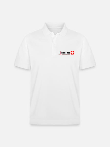 ERSTE HILFE - Stanley/Stella Unisex Bio-Poloshirt PREPSTER - Weiß