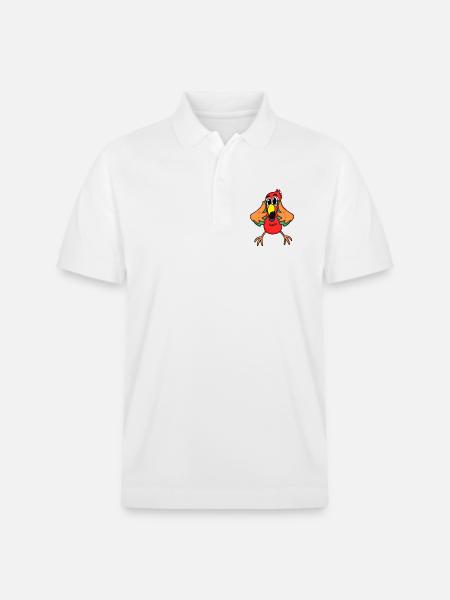 Parrot jungle - Stanley/Stella Unisex Organic Polo Shirt PREPSTER - white