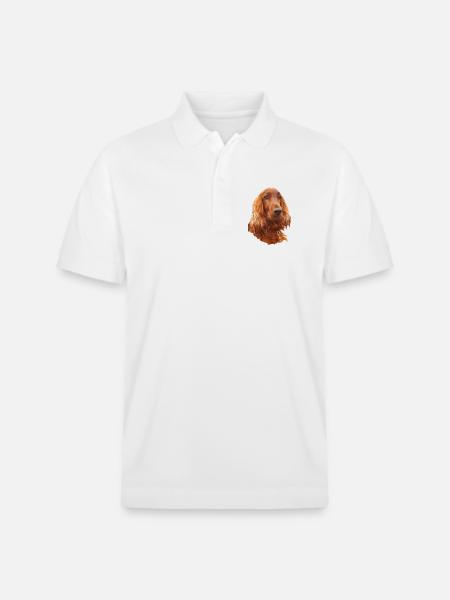 Irish Setter Red - Stanley/Stella Unisex Bio-Poloshirt PREPSTER - Weiß