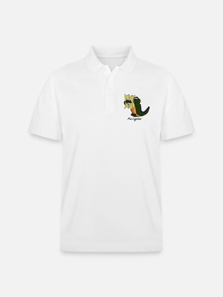Navigator - Stanley/Stella Unisex Organic Polo Shirt PREPSTER - white