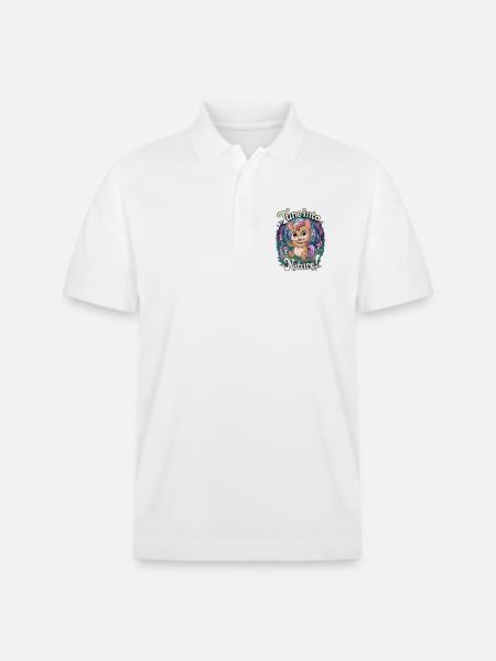 Tune Into Nature! - Stanley/Stella Unisex Organic Polo Shirt PREPSTER - white