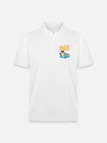Seal Of Approval - Stanley/Stella Unisex Organic Polo Shirt PREPSTER - white