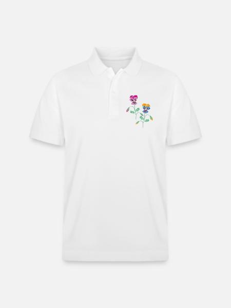 Pensée - Polo PREPSTER bio Stanley/Stella Unisexe - blanc