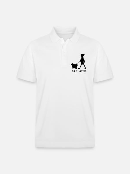 Dog Mum - Stanley/Stella Unisex Organic Polo Shirt PREPSTER - white