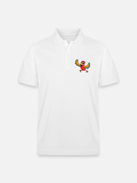 perroquet - Polo PREPSTER bio Stanley/Stella Unisexe - blanc