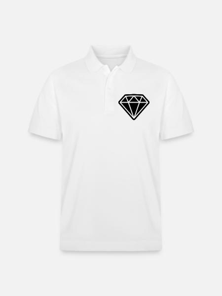Icône de diamant - Polo PREPSTER bio Stanley/Stella Unisexe - blanc