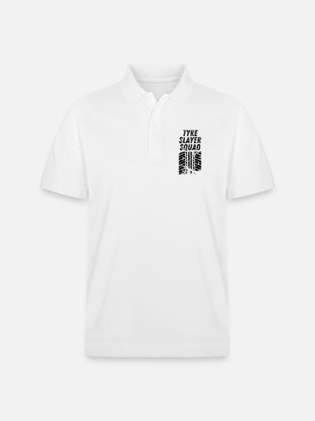 Tyre Slayer Squad - Stanley/Stella Unisex Organic Polo Shirt PREPSTER - white