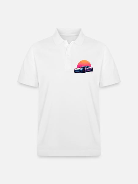 Electric Wave - Stanley/Stella Unisex Organic Polo Shirt PREPSTER - white